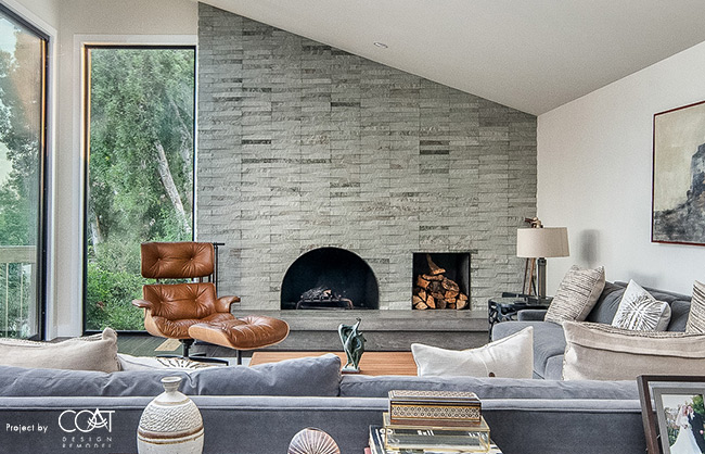 Solid Foundation Tile and Stone - Fireplace, Mt. Helix